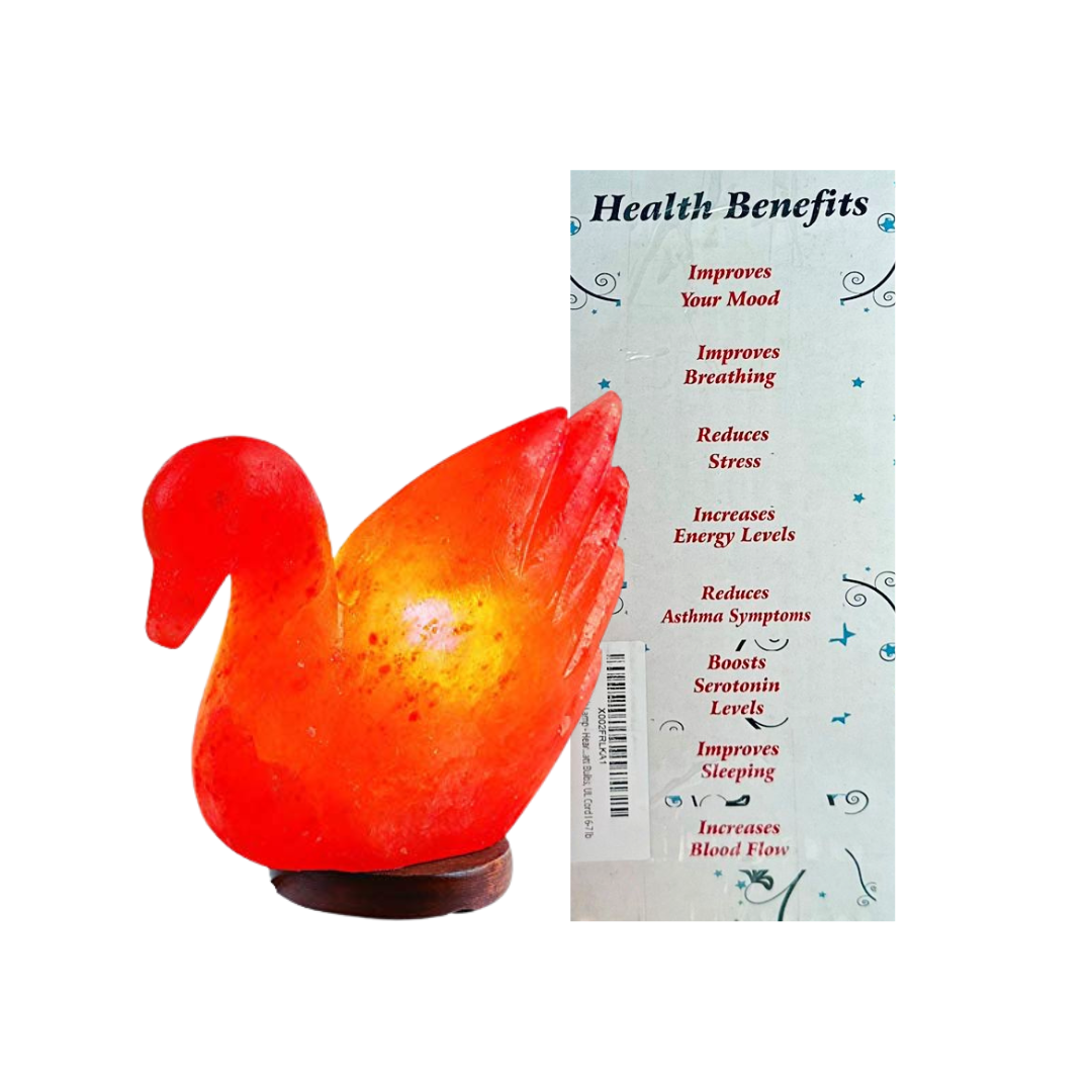 SOLD OUT!!  Serenity Swan Himalayan Salt Lamp