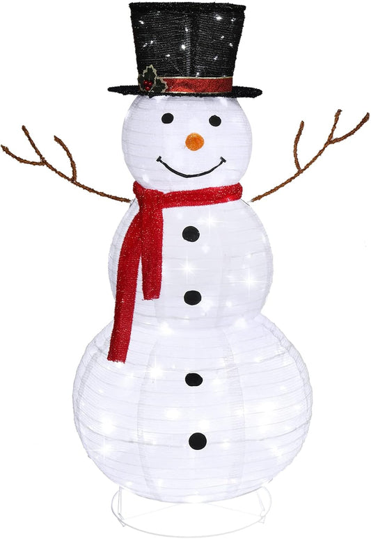 4FT Lighted Snowman Outdoor Christmas Decoration