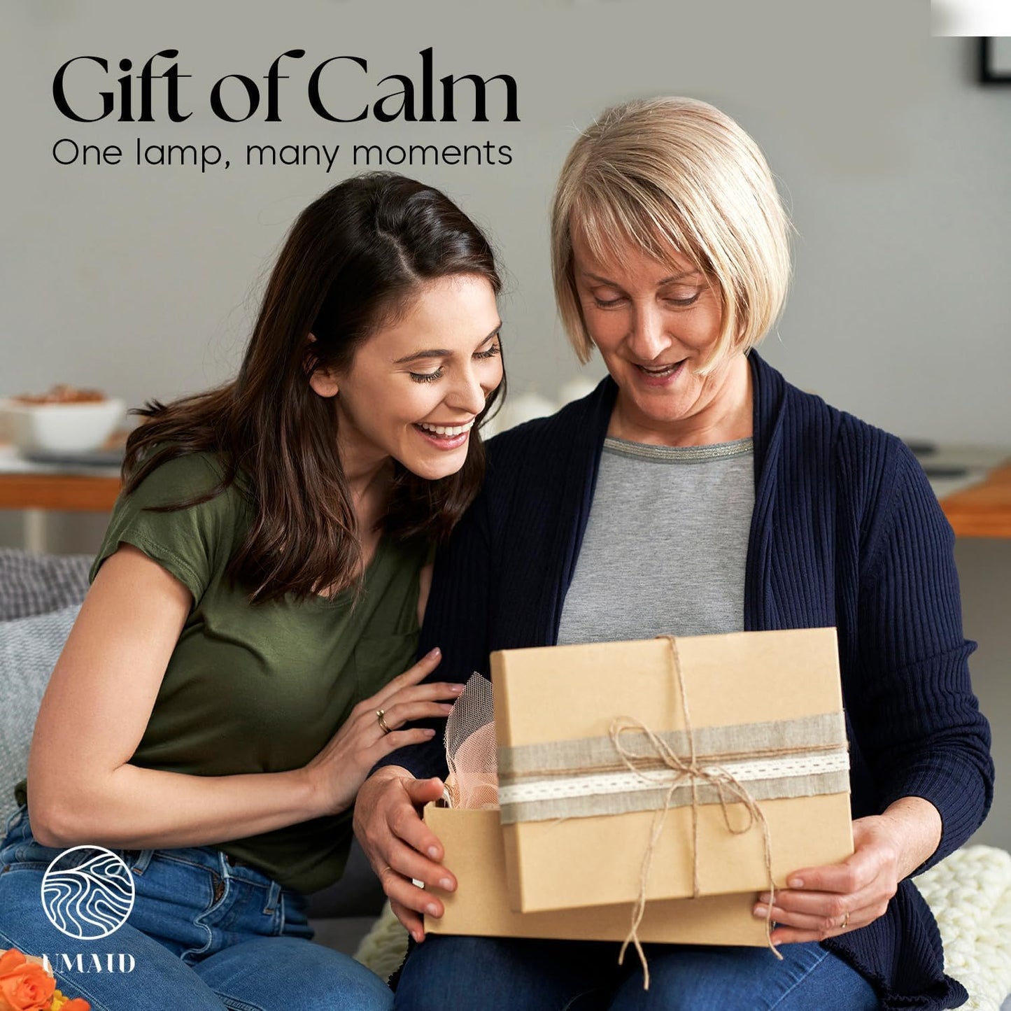 Rectangular Himalayan Salt Lamp – Natural Pink Crystal Rock on Wooden Base with Dimmer & Bulb