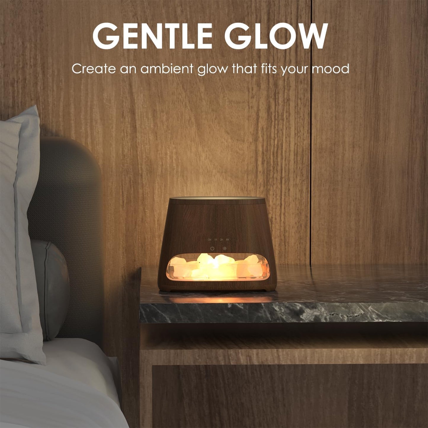 Himalayan Salt Aromatherapy Diffuser & Humidifier – SALKING 2-in-1, 150ml