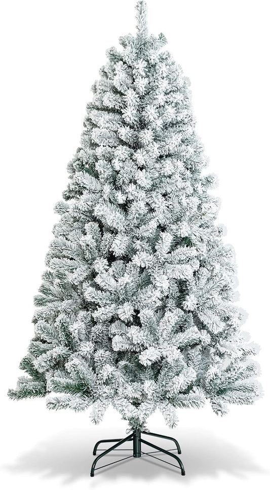 Snow Flocked Christmas Tree