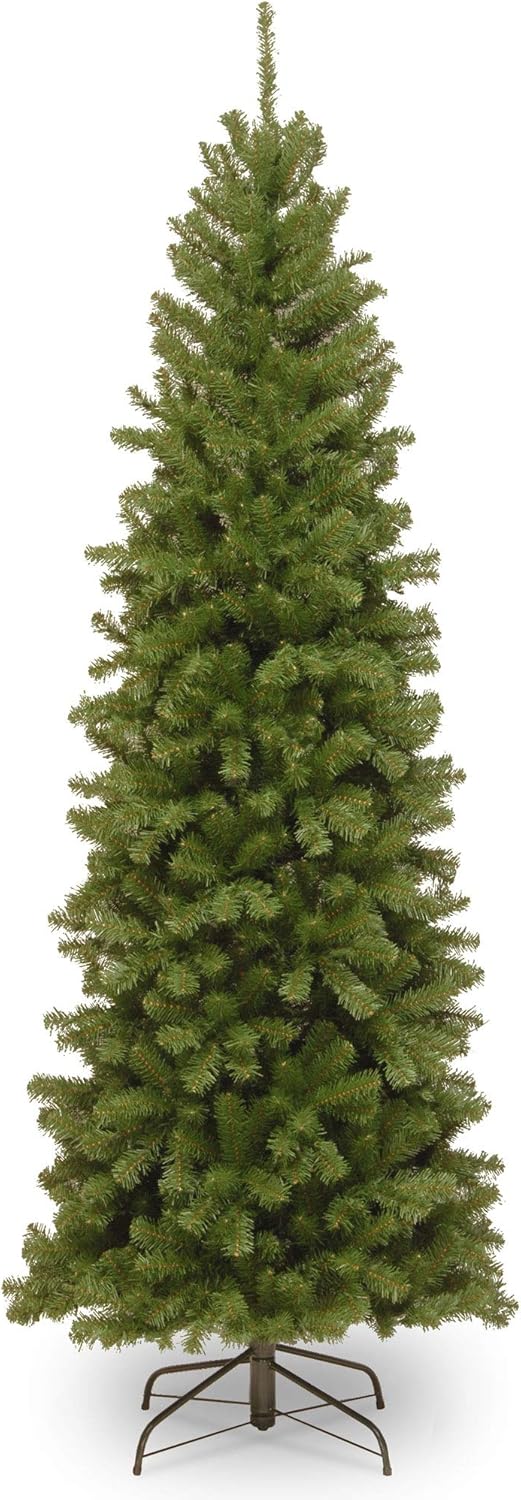 6FT Slim Artificial Christmas Tree with Metal Stand