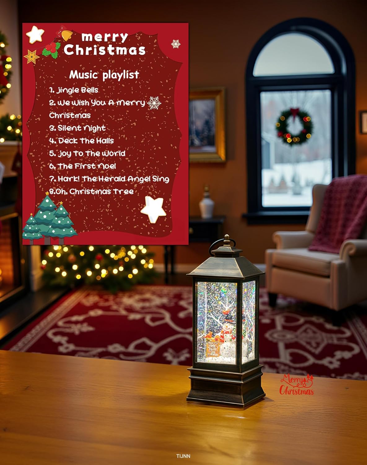 Frosty’s Tree Farm Musical Snow Globe Light