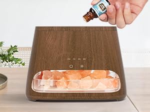 Himalayan Salt Aromatherapy Diffuser & Humidifier – SALKING 2-in-1, 150ml