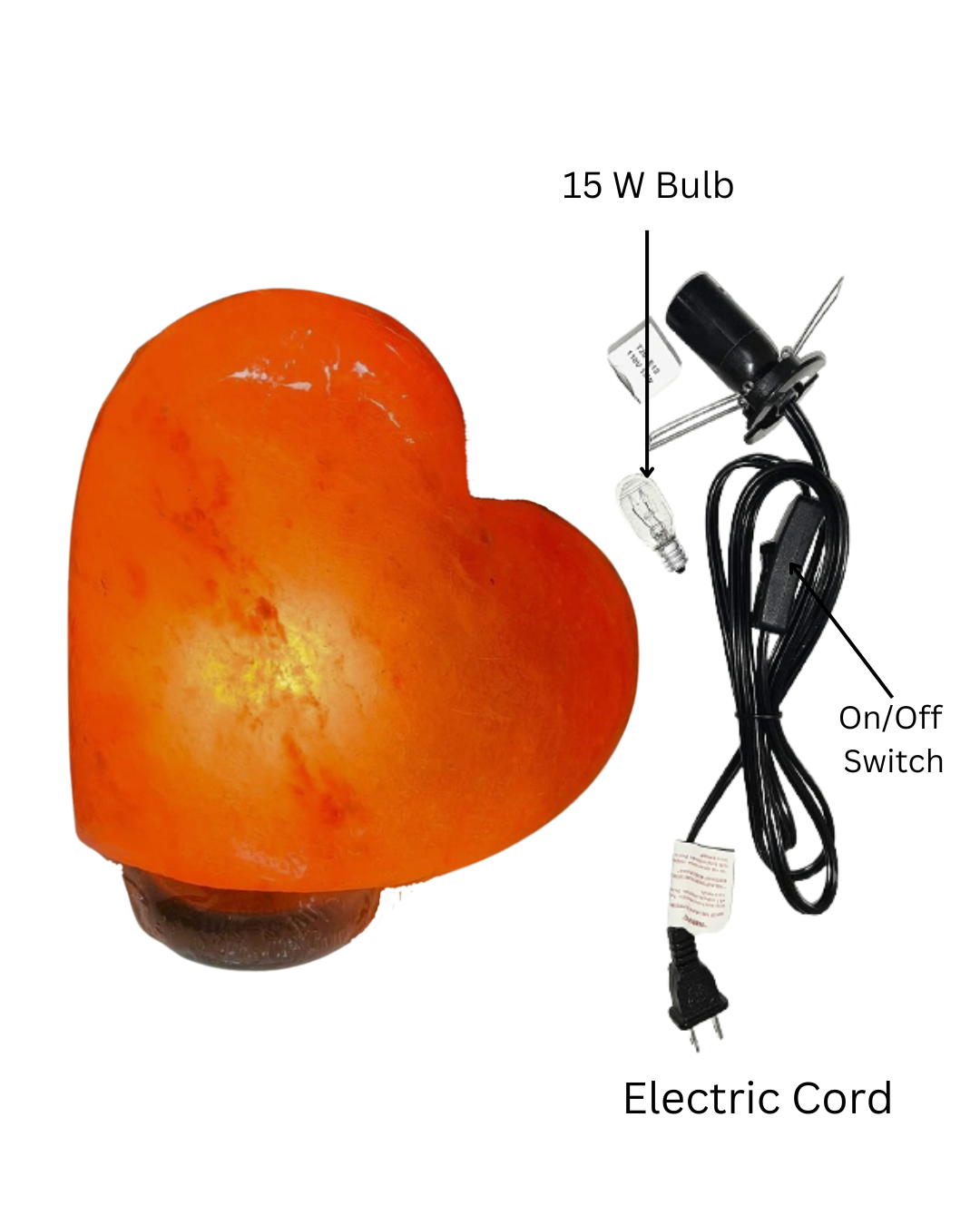 GlowHeart Curve Salt Lamp