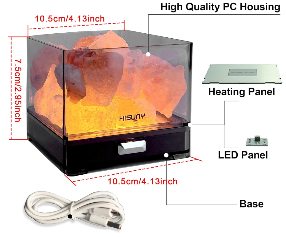 AromaGlow USB Salt Lamp