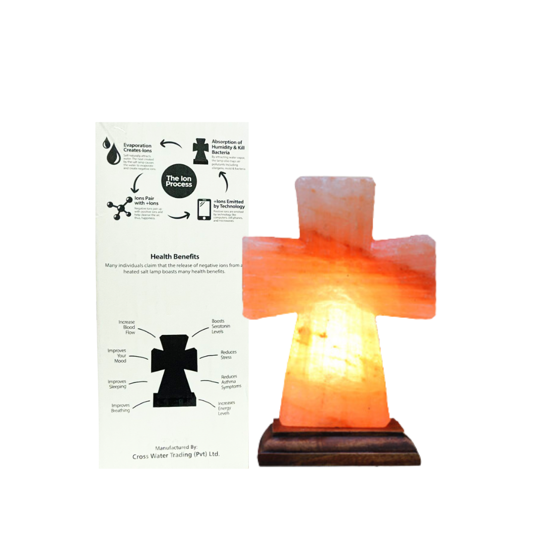 Serenity cross salt crystal