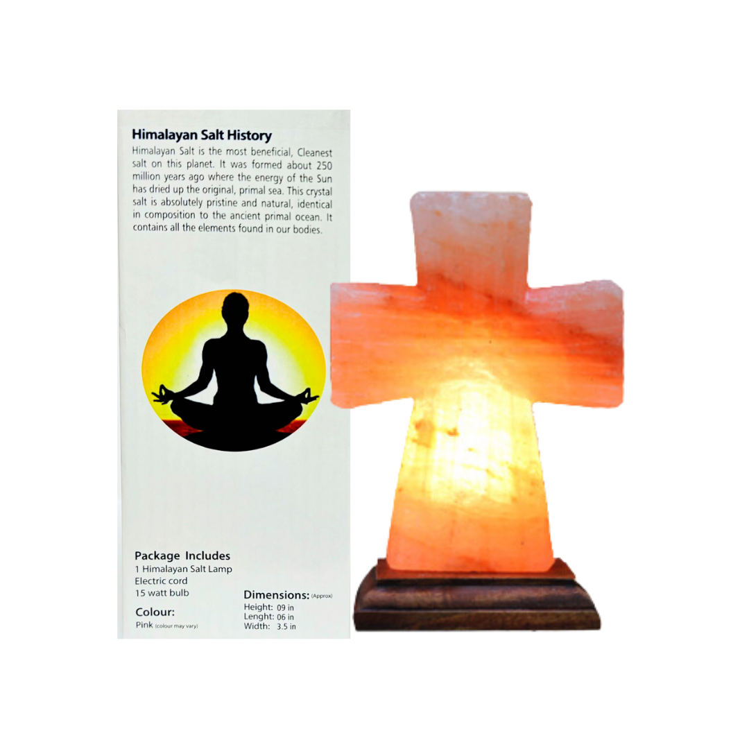 Serenity cross salt crystal