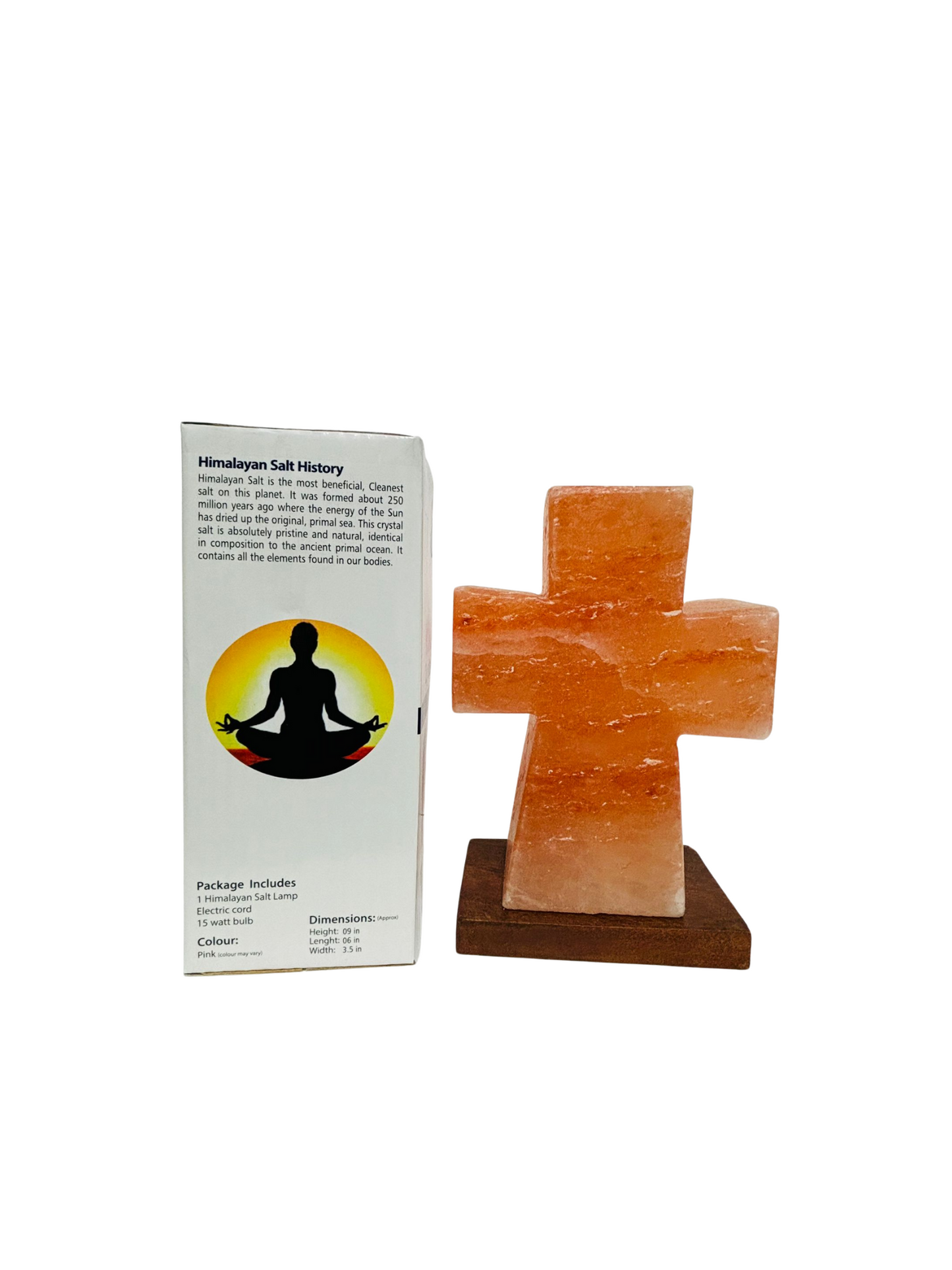 Serenity cross salt crystal