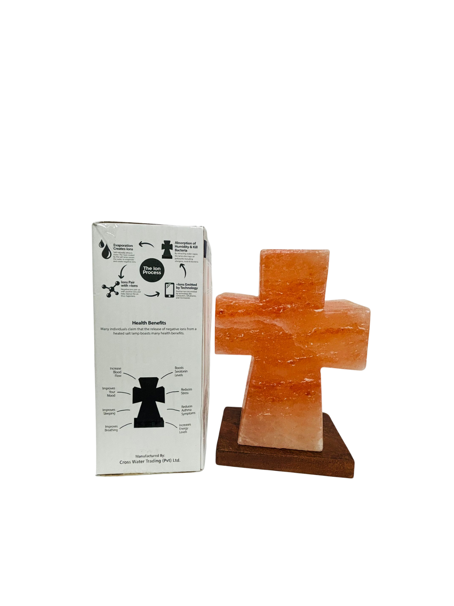 Serenity cross salt crystal