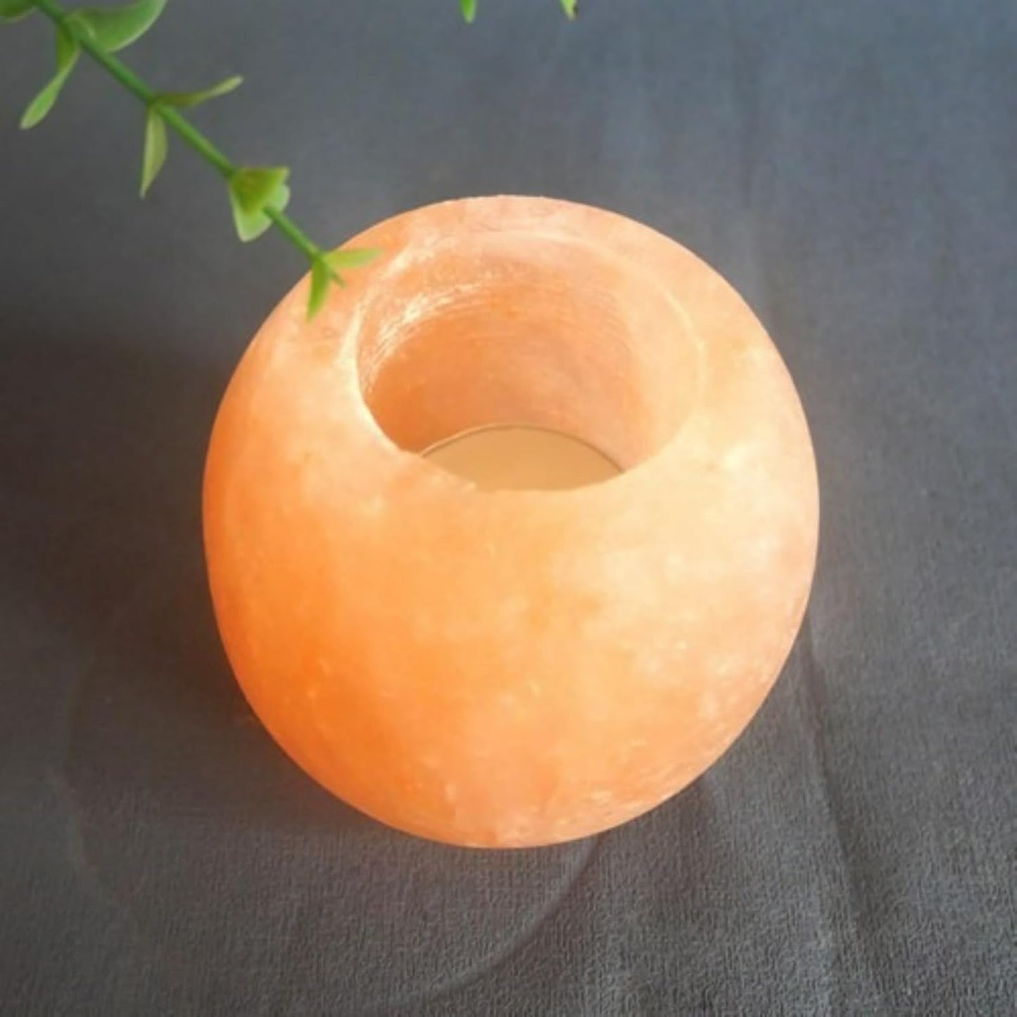 Handmade Himalayan Salt Crystal Candle Holders – Multiple Shapes