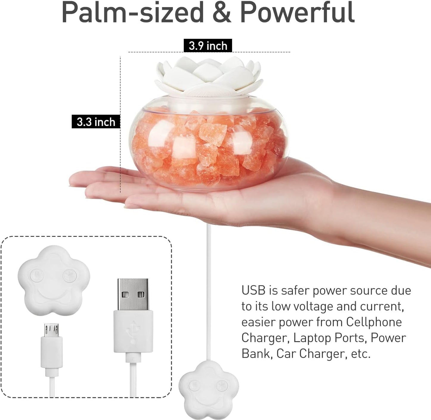 LotusBreeze 7-Color Himalayan Salt LED Diffuser