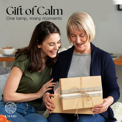 Rectangular Himalayan Salt Lamp – Natural Pink Crystal Rock on Wooden Base with Dimmer & Bulb