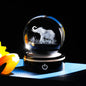 3D Crystal Elephant Lamp – Color-Changing LED Night Light