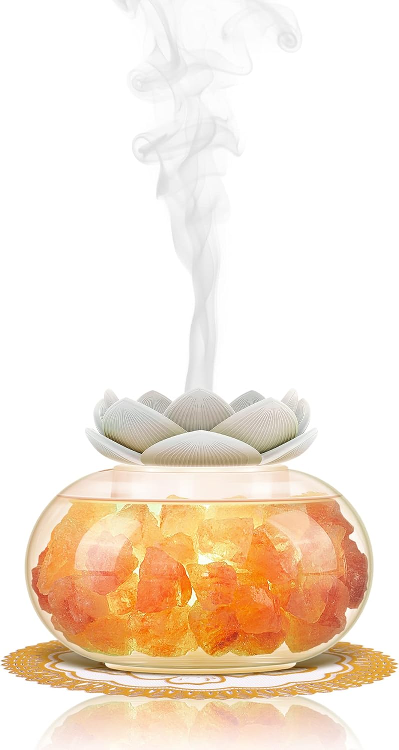LotusBreeze 7-Color Himalayan Salt LED Diffuser