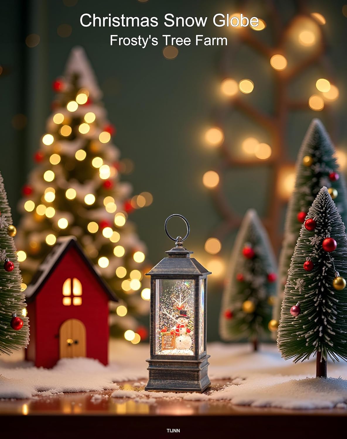 Frosty’s Tree Farm Musical Snow Globe Light