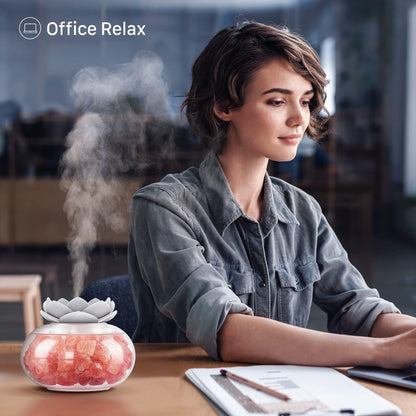 LotusBreeze 7-Color Himalayan Salt LED Diffuser