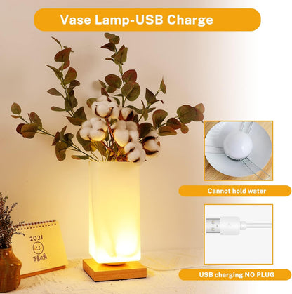 LumiVase Frosted Glass Lamp