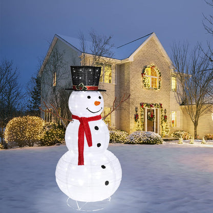 4FT Lighted Snowman Outdoor Christmas Decoration