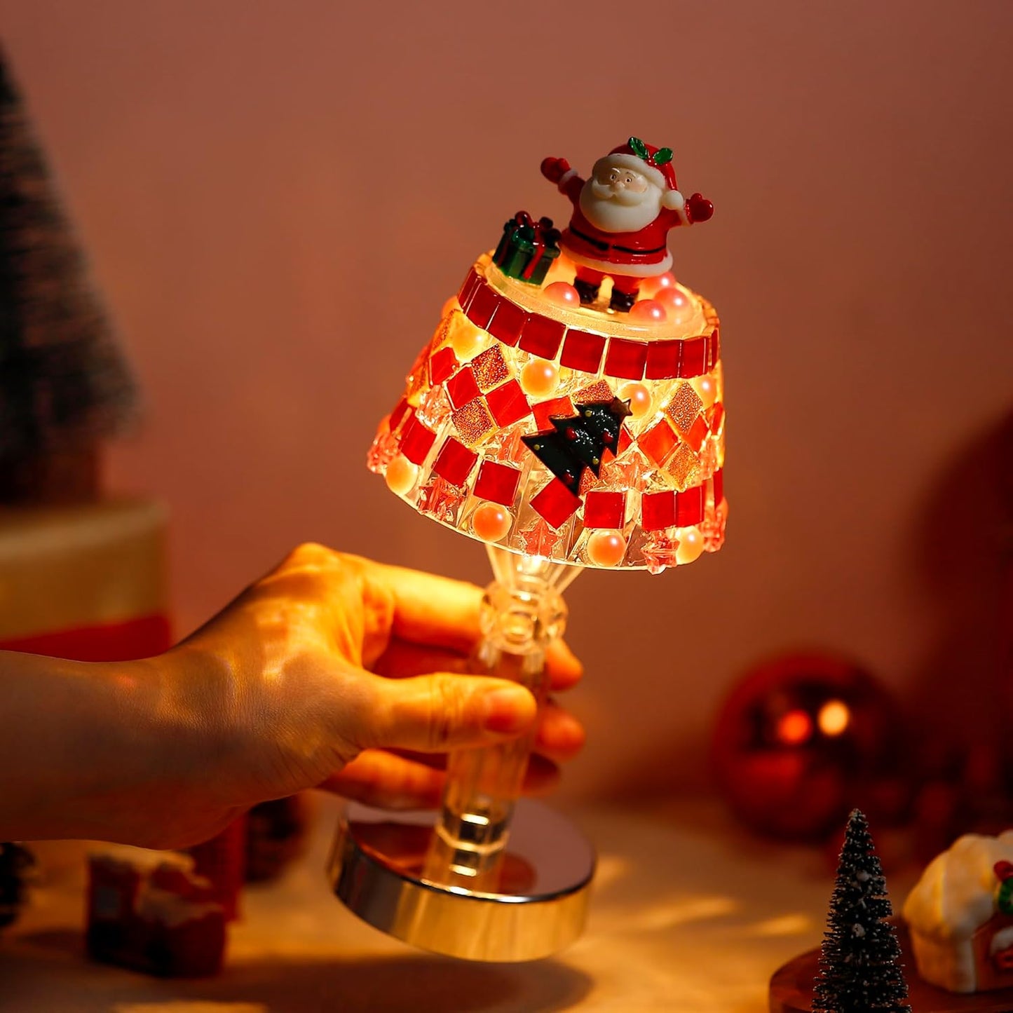 SantaGlow Christmas Lamp