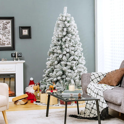 Snow Flocked Christmas Tree