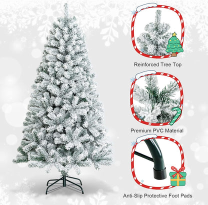 Snow Flocked Christmas Tree