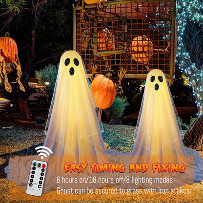 Glowing Halloween Standing Ghosts