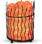 AuroraGlow Round Basket Salt Lamp – Handcrafted Metal Basket with Natural Himalayan Salt Chunks & Dimmable Light