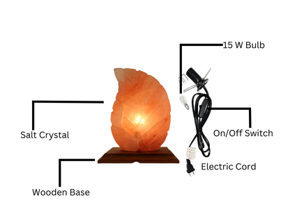 Coral Leaf Salt Lamp